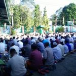 Perayaan sholat idul adha 1438 H, di halaman Masjid Al-Khurriyah