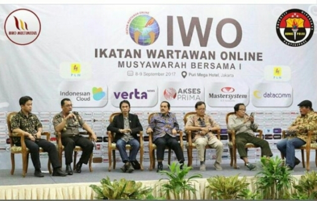 MUBES ke-I Ikatan Wartawan Online (IWO). Jakarta, 8-9 September 2017