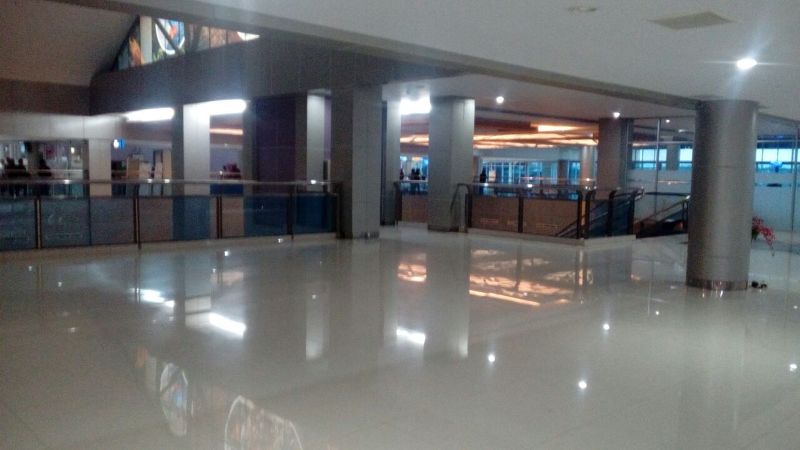 Tampak Kondisi Bandar DEO hingga Sabtu 09 Desember 2017, yang masih sepi penumpang