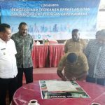 Tanda Tangan kerjasama antara Pemda Kaimana Dengan CI dan EDF