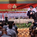 Pengarahan Panglima TNI dan Kapolri kepadA Prajurit TNI dan Polri se-Sumatera utara, Kamis (19/4/2018)