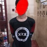 Tersangka RB Pemilik Narkoba jenis Sabu yang diamankan Tim Opsnal Ditresnarkoba Polda Papua Barat, Rabu (11/4/2018)
