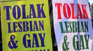 Aksi penolakan pasangan sejenis