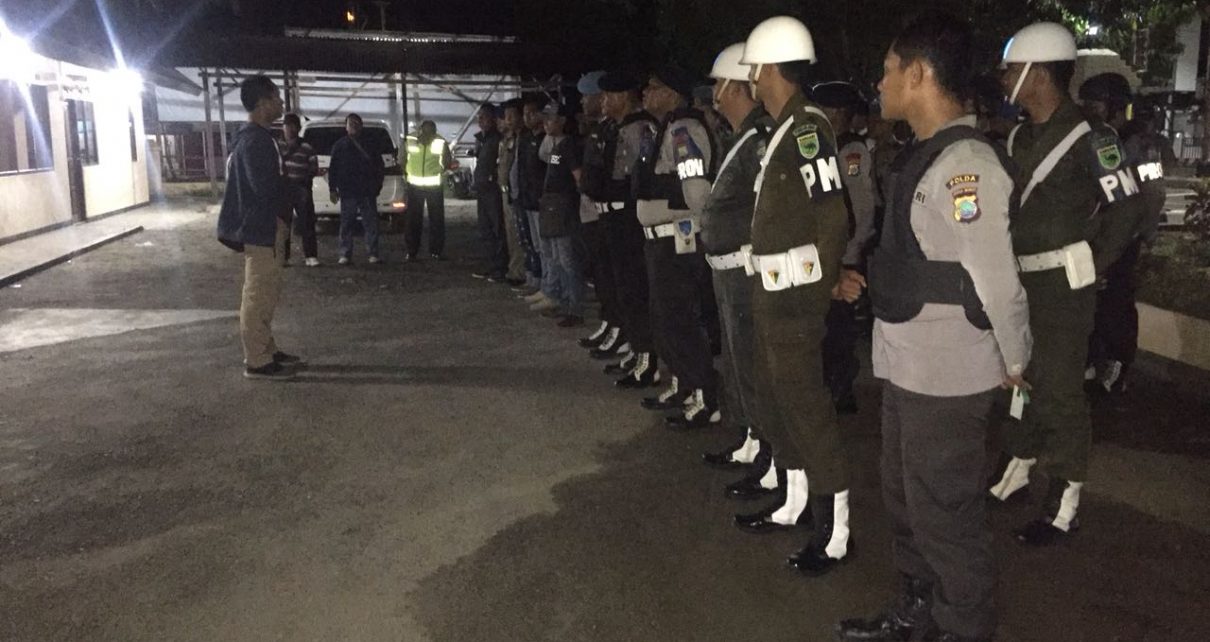 Apel Operasi Gabungan Aparat TNI-Polri dan Satpol PP di Manokwari, Jum'at (25/5/2018)