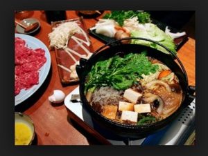 Shabu-Shabu Makanan Jepang yang disediakan di Belagri Hotel