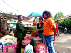 Mahasiswa Fakultas Geologi Unipa-Sorong Bantu Korban Kebakaran