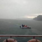Foto pencarian ABK KM Maros Indah yang tenggelam sejak Minggu 22 Juli 2018/ (sumber foto: tim SAR)