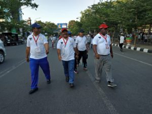 Tiga Bupati dari Sorong Raya Jalan Santai Bareng Jokowi di Makassar
