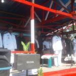 Wakil Bupati Tambrauw saat memimpin upacara HUT 17 Agustus 2018 di Distrik Ambarbaken