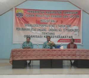 KesbangPol Tambrauw Sosialisasi UU ORMAS
