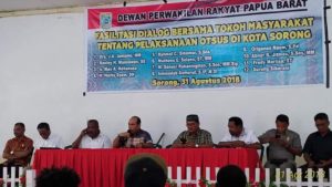 12 Anggota DPR PB Dapil Kota Sorong Gelar Dialog Otsus Bersama Tokoh Masyarakat
