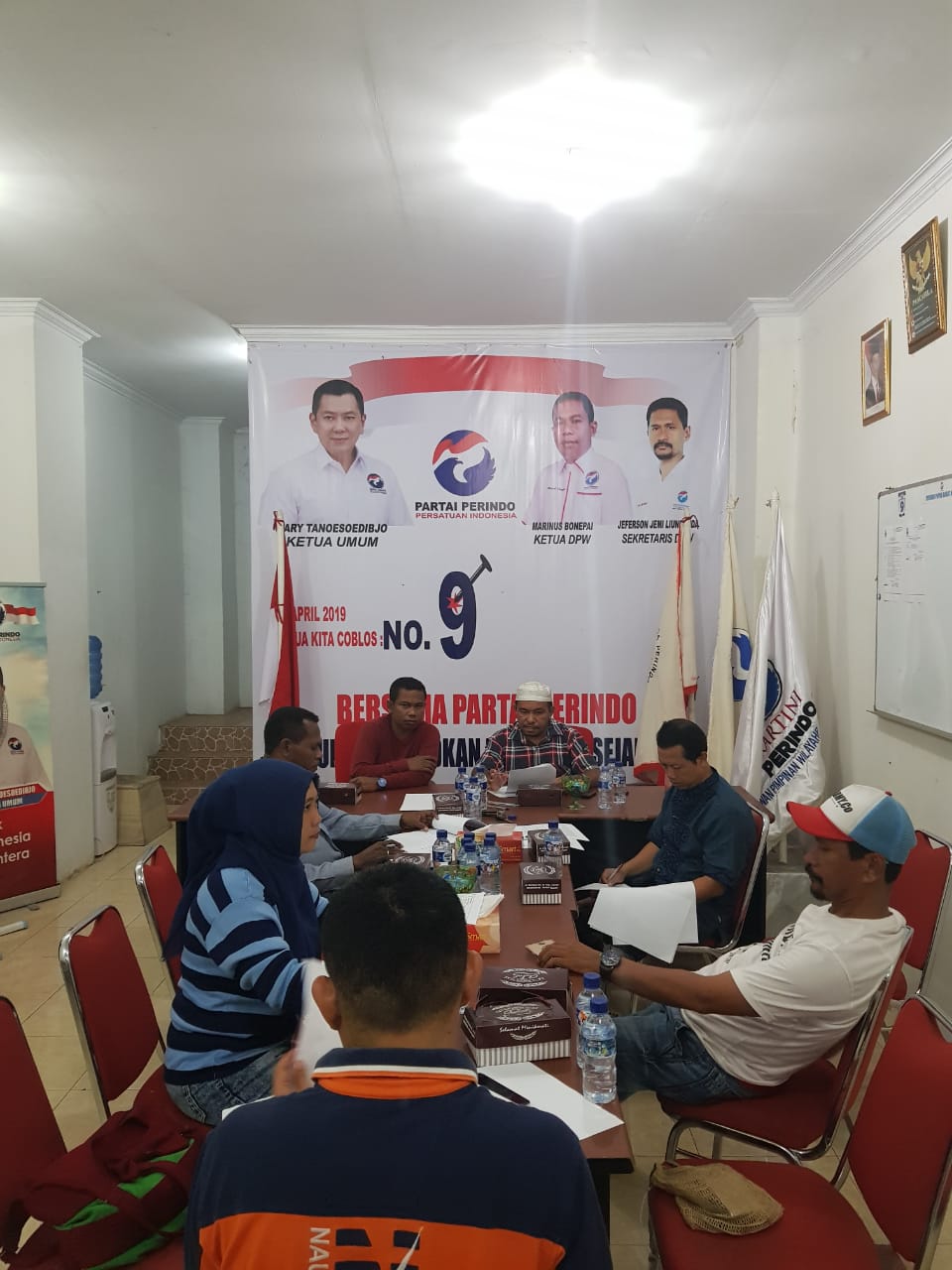 Pertemuan Finalisasi Penyusunan Komposisi Tim Kampanye Jokowi - Maaruf Provinsi Papua Barat di Sekretariat DPW Perindo Papua Barat, Sabtu (15/9/2018)