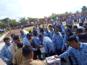 Peduli Palu dan Donggala Ratusan ASN Pemprov PB Galang Dana