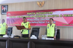 Pengadaan CPNS Polri 2018 Dimulai, Kapolda Tandatangan Pakta Integritas Pansel