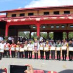 Mendagri, Tjahjo Kumolo didampingi Gubernur bersama Forkopimda Papua Barat dan Maybrat dalam perdamaian ibukota Maybrat di Kumurkek, Rabu (3/10/2018)