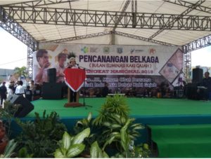 Menkes-RI Hadiri Pencanangan BELKAGA Nasional di Alun-alun Aimas