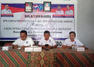 Silahturahmi DPW Partai Perindo Papua Barat bersama jajarannya di Kabupaten Sorong bersama para caleg di Kabupaten Sorong, Kamis (18/10/2018)