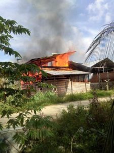 Lupa Matikan Kompor, Satu Unit Rumah di Waisai Hangus Terbakar