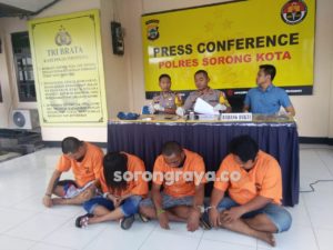 Polres Sorong Kota Rilis 3 Kasus Narkoba