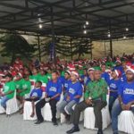 Gubernur Papua Barat, Drs Dominggus Mandacan dan Ketua TP. PKK Merayakan Natal Kasih bersama ratusan anak - anak jalanan di Rumah Negara, Kampung Susweni, Manokwari, Rabu (13/12/2018)