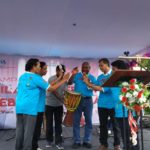 Kampanye Kilau Generasi HIV AIDS di eks Kantor Polda Papua Barat, Manokwari. Sabtu (01/12/18).