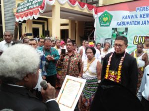 FKUB Papua Nobatkan Menteri Agama RI Sebagai Tokoh Moderasi Nasional