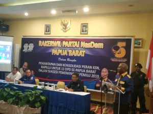 Pemilu 2019, NasDem Papua Barat Target 2 Kursi DPR-RI