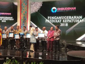 Pemprov Papua Dianugerahkan Predikat Kepatuhan ORI 2018