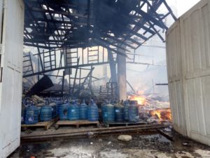 Pabrik Air Minum Akwafa Luluh Lantak Dilahap Si Jago Merah