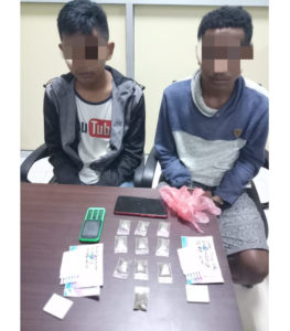 Kantongi Ganja, Dua Remaja Diringkus Ditresnarkoba Polda PB