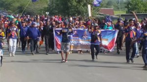 Ratusan Masyarakat Berbaju Rico Sia Ikut Pemilu RUN KPU Kabsor