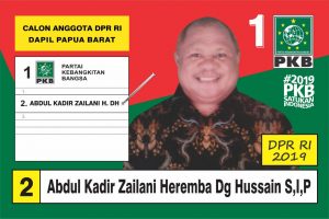 Maju DPR RI Abdul Kadir Zailani Siap Perjuangkan Hak Masyarakat Papua Barat