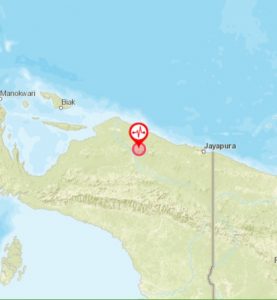 Senin Siang Sorong Dikejutkan Gempa 5,1 SR di Laut Mamberamo Tengah