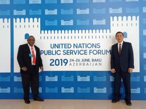 Dinkes Kabupaten Teluk Bintuni Terima Penghargaan UNPSA 2019 di Azerbaijan