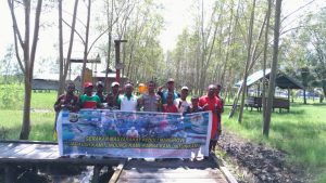 Gelora HUT Bhayangkara ke 73, Bripka Ludtfi Hakim Hadiahi Kampung Masina 1000 Mangrove