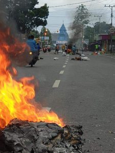 Dampak Rasisme Malang dan Surabaya, Manokwari Mencekam