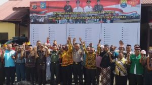 Tolak Rasisme, Polres Sorong Bersama Pemda Dan Masyarakat Deklarasi Cinta Damai