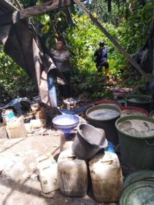 Polsek Salawati Gerebek Pabrik Penyulingan Cap Tikus di Tengah Hutan