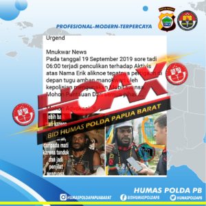 Bukan Diculik, Erik Aliknoe Ternyata Ditangkap Polisi, Ini Dasarnya
