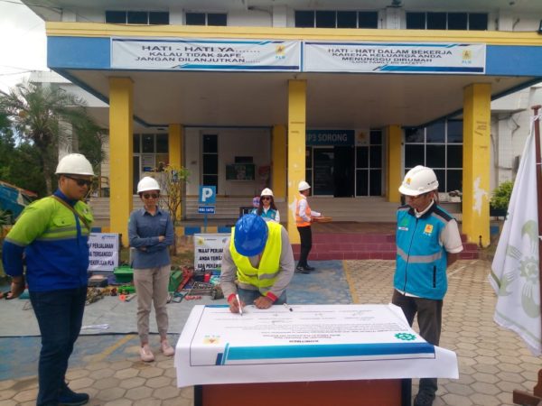 PLN Sorong Gelar Apel Bulan K3