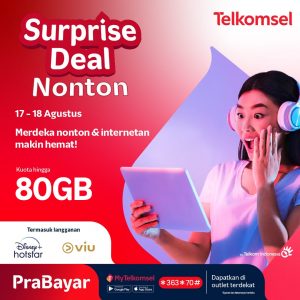 Hanya 25 Ribu Rupiah Sudah Bisa Dapat Kuota Hingga 80GB