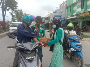 Bantu Korban Kebakaran, Keluarga Besar HMI Sorong Galang Dana