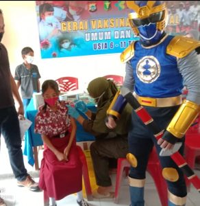 Polda Papua Barat Gelar Vaksin Bagi Pelajar Sekolah Dasar