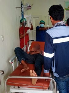 Korban Tersengat Listrik Di Rujuk Ke RSUD Jhon Piet Wanane