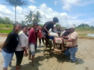 Mahasiswa Faperta Unamin Sorong Dampingi Petani Tanam Padi