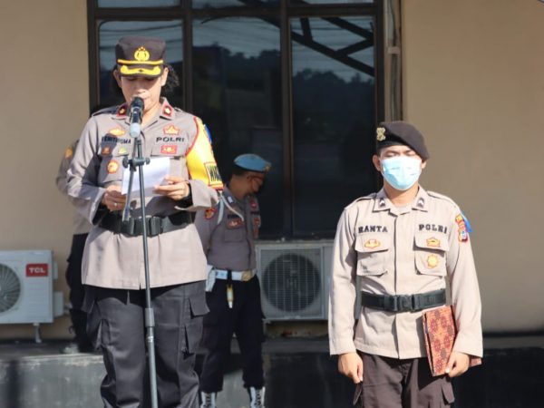 Waka Polres Sorong Pimpin Apel Gelar Pasukan Patuh Mansinam 2022