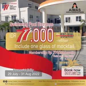 Dengan 77.000 Rupiah Sudah Bisa Berenang di Aimas Hotel