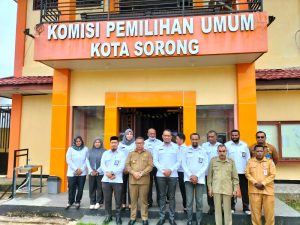 Dalam Kunjungannya ke KPU, Penjabat Wali Kota Sorong Ingatkan Data Pemilih Harus Valid