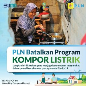 Perusahaan Listrik Negara Telah Membatalkan Program Kompor Listrik