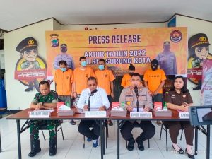 Polres Sorong Kota Ungkap Keberhasilan Tangani Kasus Menonjol dan Aksi Kontijensi
